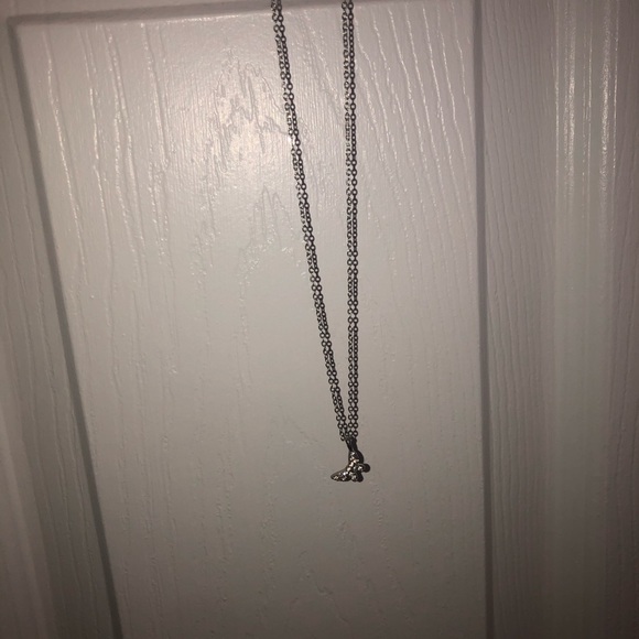 Silver necklace with pendant - Picture 1 of 2